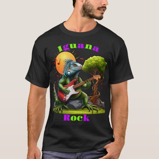 ロッキング爬虫類サンセットセレナーデ(2) Tシャツ (正面)