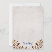 ロッキング素朴ホース男の子の赤ちゃんシャワー郵便 招待状 (裏面)