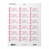 ロッキング馬の女の子のAddressLabel ラベル (フルシート)