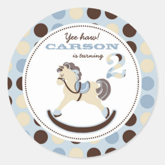 ロッキング馬シール2 ラウンドシール