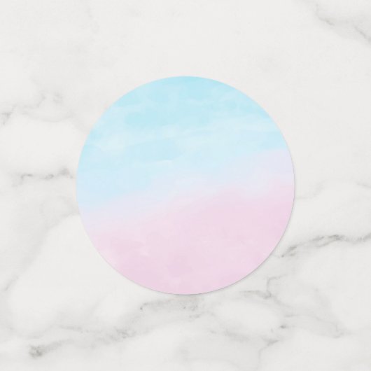 ロッキング馬ブルーピンク赤男女兼用ちゃんシャワー コンフェッティ (スモール正面)