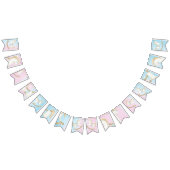 ロッキング馬ブルーピンク赤男女兼用ちゃんシャワー バンティングフラッグ (全)