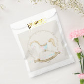 ロッキング馬ブルーピンク赤男女兼用ちゃんシャワー フェイバーバッグ (封をした状態)