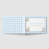 ロッキング馬ベビーシャワーのご希望 ゲストブック (全面)