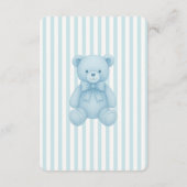 ロッキング馬青ベビーシャワーおむつラッフル エンクロージャーカード (裏面)