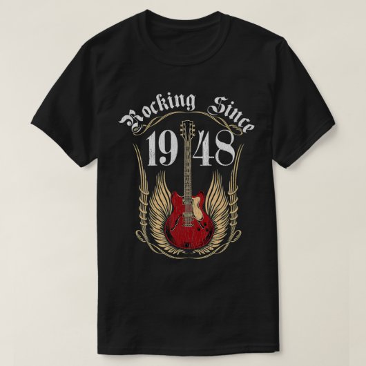 ロッキング1948年73歳の誕生日ギフト以来 Tシャツ (デザイン正面)