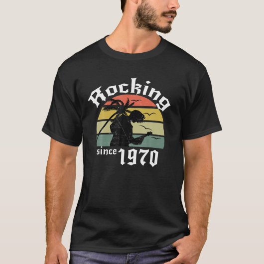 ロッキング1970年49誕生日49年 Tシャツ (正面)