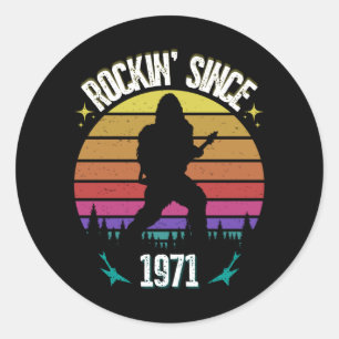 ロッキン以来1971ビッグフット音楽愛好家 ラウンドシール