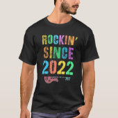 「ロッキン」2022年以来のヴィンテージロックスター生まれたばかりの誕生 Tシャツ (正面)