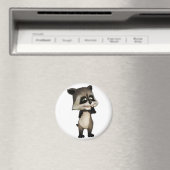 ロッキーかわいい漫画ラクーン マグネット (インサイチュ (食洗機))