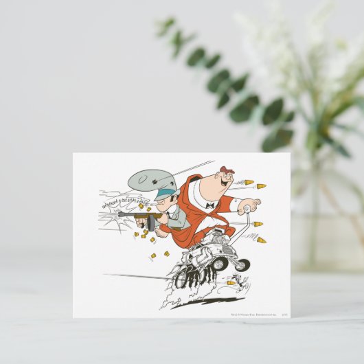 ロッキーとムグジーのラットタットトット ポストカード (スタンド正面)