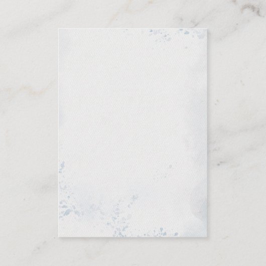 ロッキーとライラオムツラッフルベビーシャワー エンクロージャーカード (裏面)