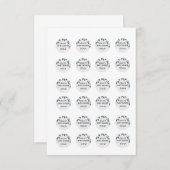 ロッキーとライラ・ハーシュィー 0.75インチのステッカー 招待状 (正面/裏面)