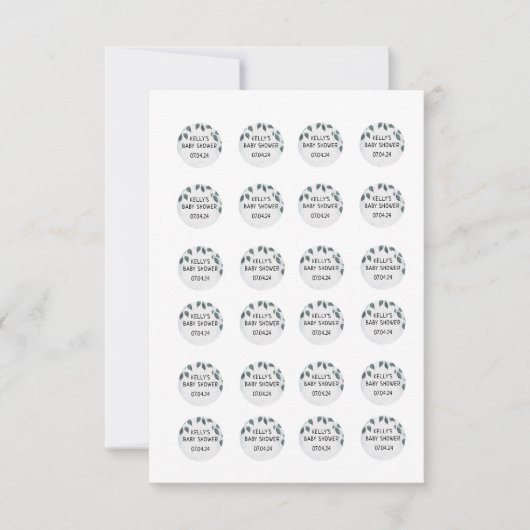 ロッキーとライラ・ハーシュー 0.75インチのステッカー 招待状 (正面)