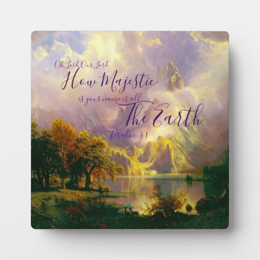 ロッキーの山々 壮大な フォトプラーク (正面)