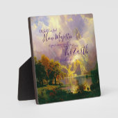 ロッキーの山々 壮大な フォトプラーク (正面)