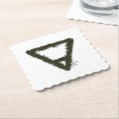 ロッキーアース元素錬金術のシンボル ペーパーコースター (アングル)