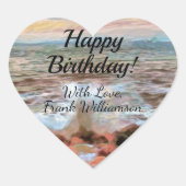 ロッキーウェーブ誕生日0742 ハートシール (正面)