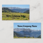 ロッキーカスタムマウンテンズの名刺の写真アート 名刺 (正面/裏面)