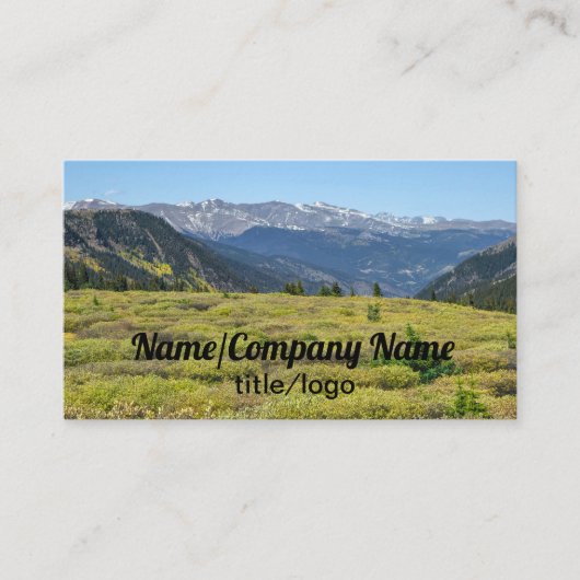 ロッキーカスタムマウンテンズの名刺の写真アート 名刺 (正面)