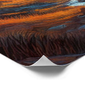 ロッキーキャニオンの夕日 ポスター (角)