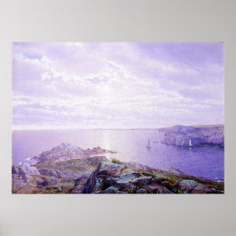 ロッキーコーブバイウィリアム・トロスト・リチャーズ ポスター