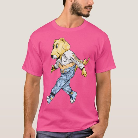 ロッキーザマウンテンライオンは準備完了の漫画スタイル Tシャツ (正面)