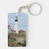 ロッキーショアのポートランドヘッドライトハウス キーホルダー (裏面)