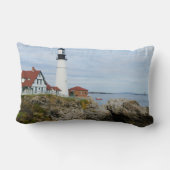 ロッキーショアのポートランドヘッドライトハウス ランバークッション (裏面)