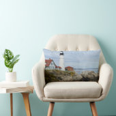 ロッキーショアのポートランドヘッドライトハウス ランバークッション (椅子)