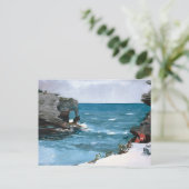 ロッキーショアバミューダウィンスローホームマー ポストカード (スタンド正面)