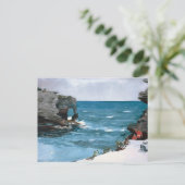 ロッキーショアバミューダウィンスローホームマー ポストカード (スタンド正面)