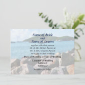 ロッキーショア結婚セントトーマス製品 招待状 (スタンド正面)