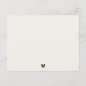 ロッキースノーパインマウンテンランドスケープ結婚ズ詳細 エンクロージャーカード (裏面)