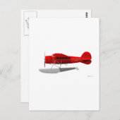 ロッキードベガフロート飛行機 ポストカード (正面/裏面)