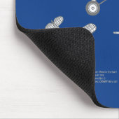 ロッキードベガ5B – 飛行機プランABD マウスパッド (コーナー)