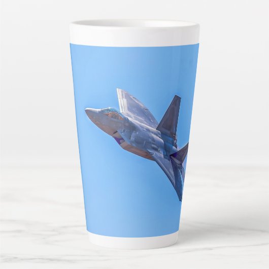 ロッキードマーチンF-22Aラプター カフェラテマグ (正面)