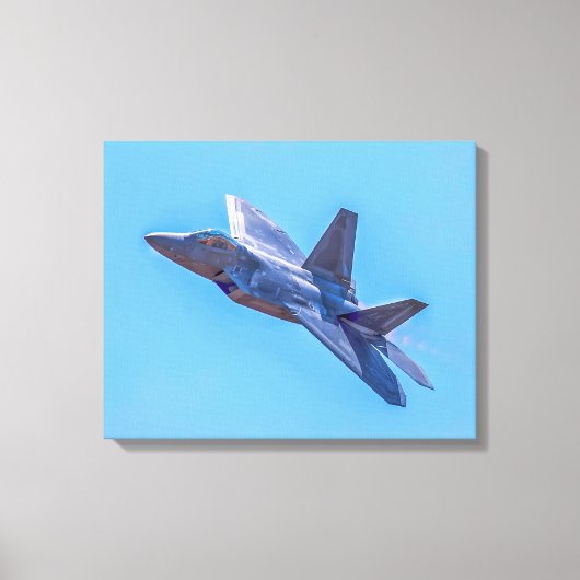 ロッキードマーチンF-22Aラプター キャンバスプリント (正面)