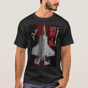 ロッキードマーチンF-35稲妻II USAF戦闘機 Tシャツ