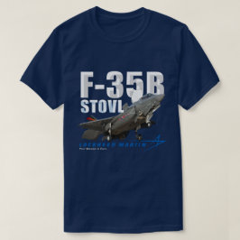 ロッキードマーティンF-35B稲妻IIステルスファイター Tシャツ