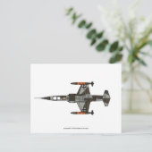 ロッキードF-104スターファイター(ドイツ) ポストカード (スタンド正面)