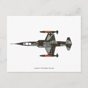 ロッキードF-104スターファイター(ドイツ) ポストカード