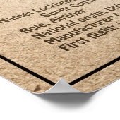 ロッキードL-1049すごいコンステレーション – プランSD ポスター (角)