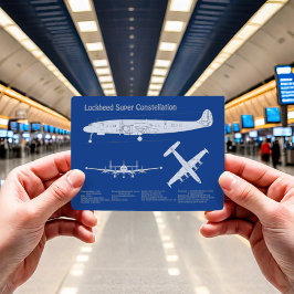 ロッキードL-1049星座すごい – プランABD ポストカード