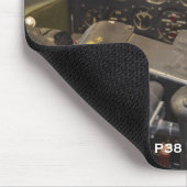 ロッキードP38の稲妻の操縦室 マウスパッド (コーナー)