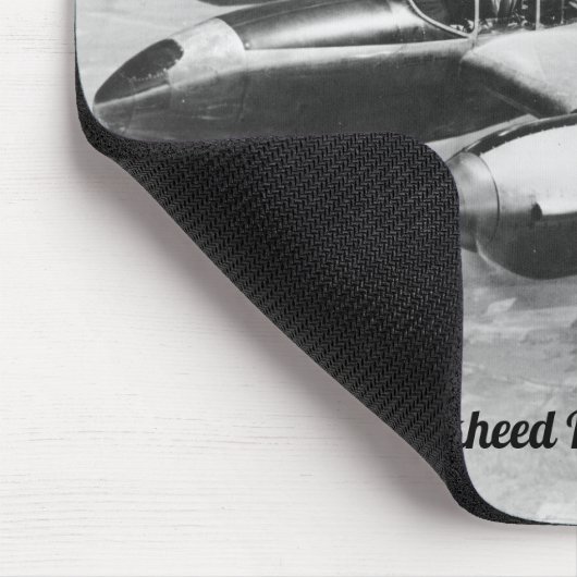 ロッキードP-38稲妻機の写真 マウスパッド (コーナー)