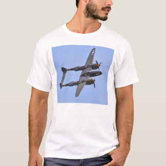ロッキードP-38Jの稲妻 Tシャツ
