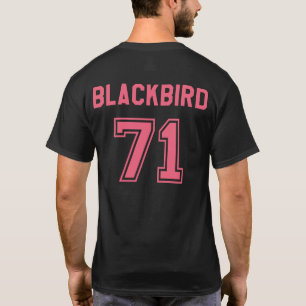 ロッキードSR-71メンズTシャツ(背面プリント付き) -ピンク Tシャツ
