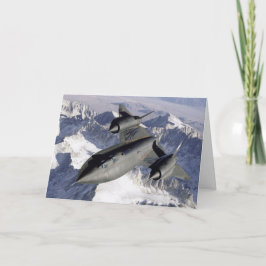 ロッキードSR-71Bブラックバードグリーティングカード カード