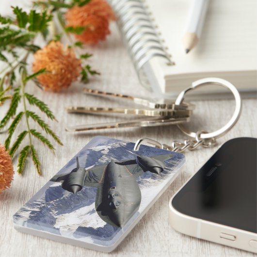 ロッキードSR-71Bブラックバード キーホルダー (正面右)